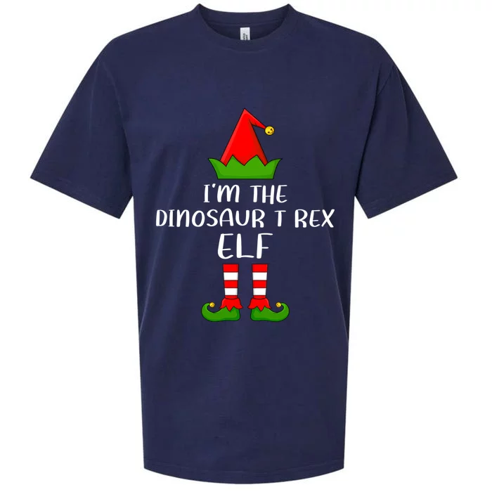 Funny Matching Family IM The Dinosaur T Rex Elf Christmas Gift Sueded Cloud Jersey T-Shirt