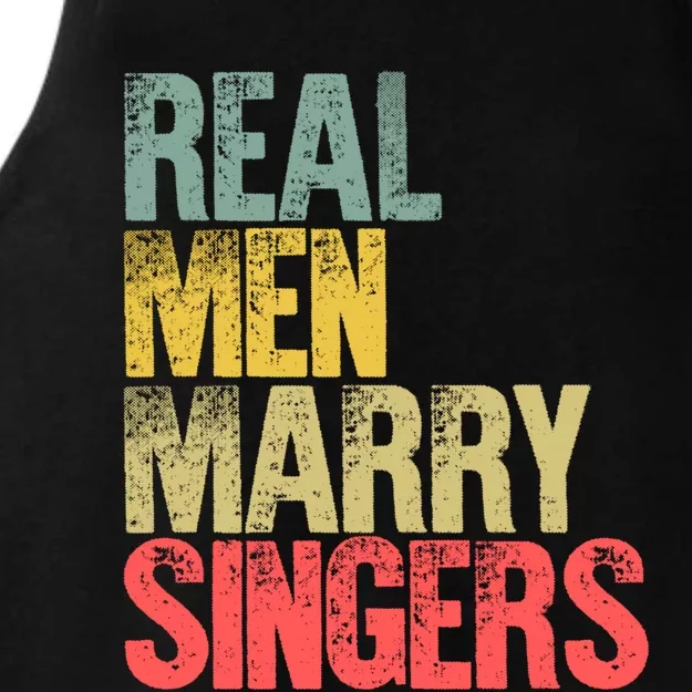 Funny Marriage Funny Gift Real Marry Singers Groom Meaningful Gift Ladies Tri-Blend Wicking Tank