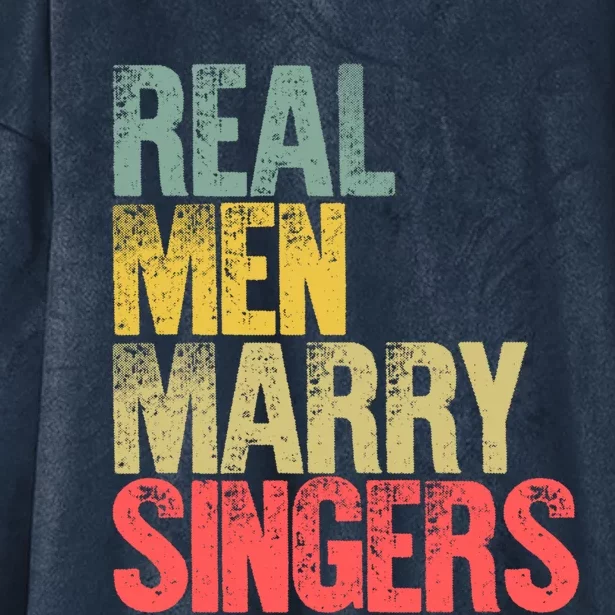 Funny Marriage Funny Gift Real Marry Singers Groom Meaningful Gift Hooded Wearable Blanket