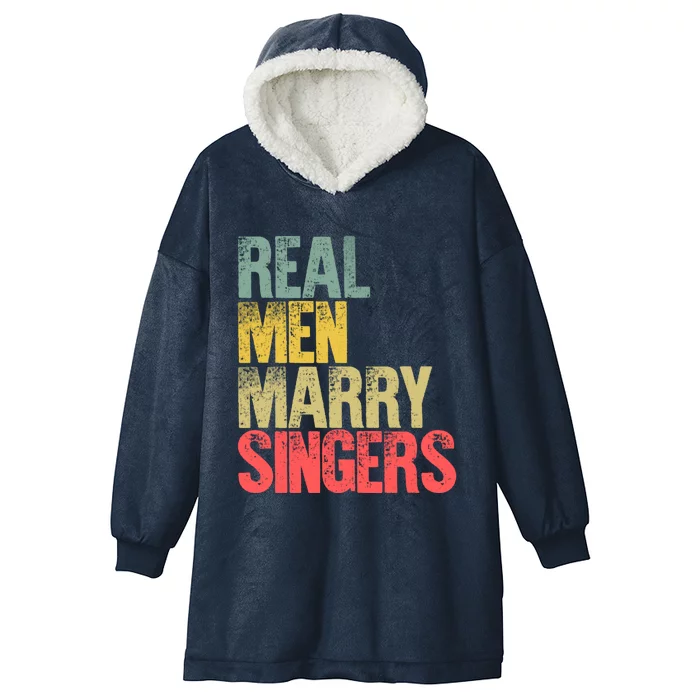 Funny Marriage Funny Gift Real Marry Singers Groom Meaningful Gift Hooded Wearable Blanket