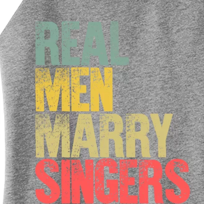 Funny Marriage Funny Gift Real Marry Singers Groom Meaningful Gift Women’s Perfect Tri Rocker Tank