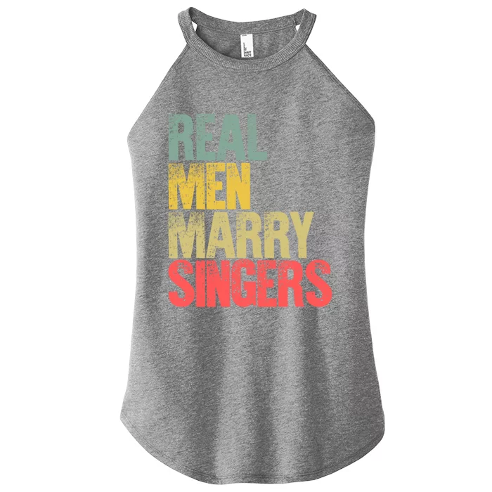 Funny Marriage Funny Gift Real Marry Singers Groom Meaningful Gift Women’s Perfect Tri Rocker Tank