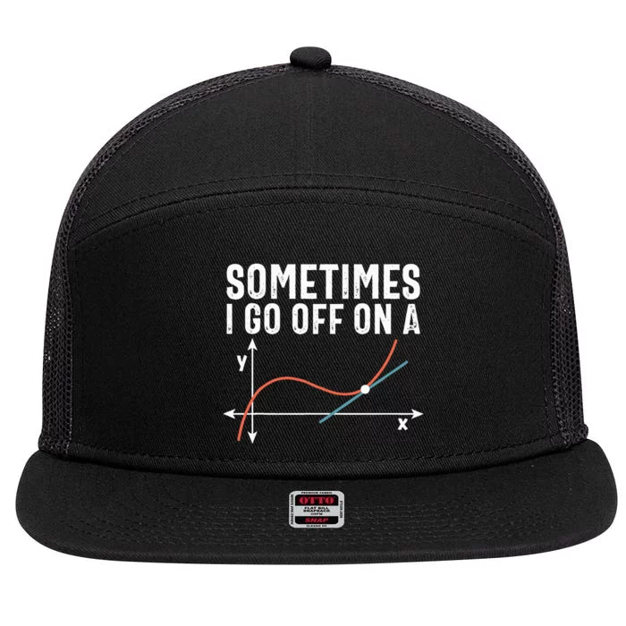 Funny Math Funny Geometry Math Humor Math Pun Math Joke 7 Panel Mesh Trucker Snapback Hat