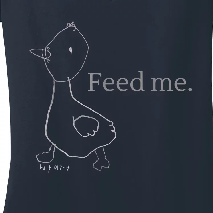 Feed Me Women's V-Neck T-Shirt