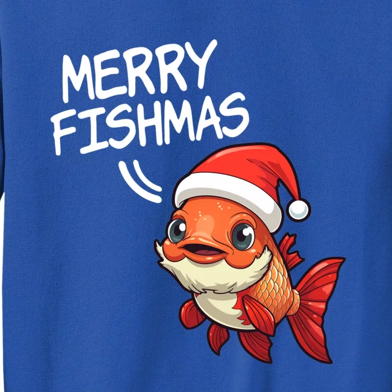 Fishing Merry Fishmas Gift Tall Sweatshirt