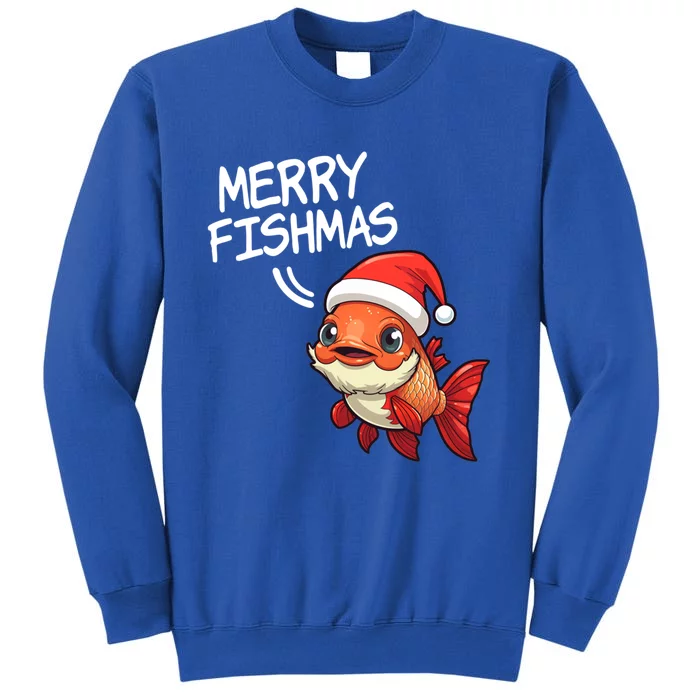 Fishing Merry Fishmas Gift Tall Sweatshirt