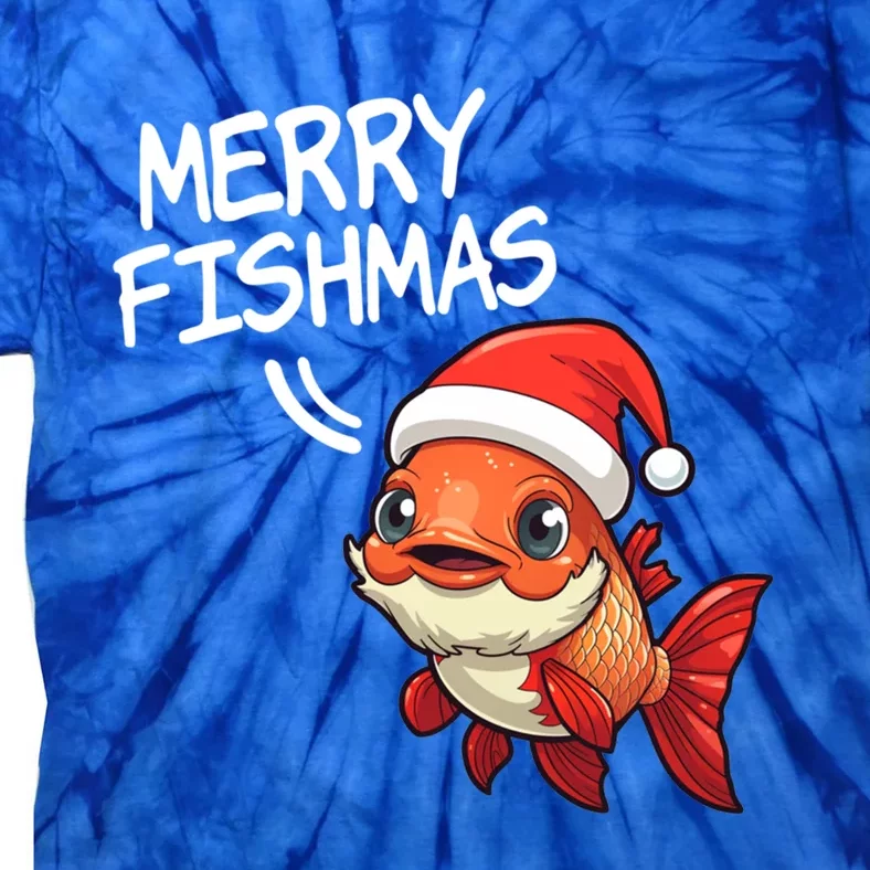 Fishing Merry Fishmas Gift Tie-Dye T-Shirt