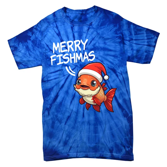 Fishing Merry Fishmas Gift Tie-Dye T-Shirt