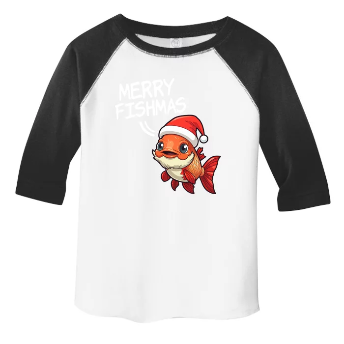 Fishing Merry Fishmas Gift Toddler Fine Jersey T-Shirt