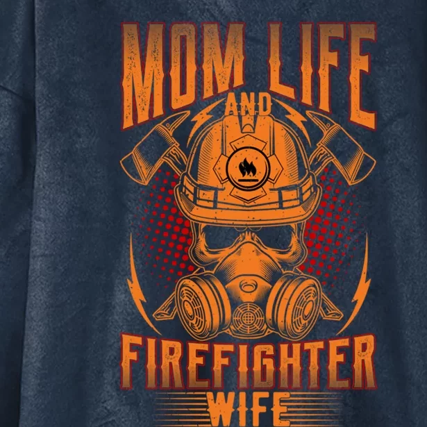 Fire Mother Firefighter Mom Tee Hero Mothers Day Gift Hooded Wearable Blanket