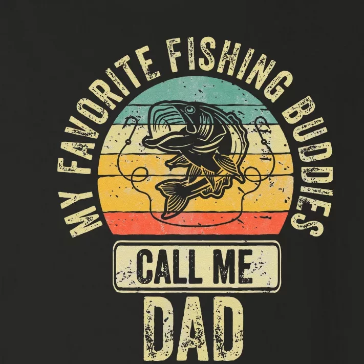 Fisherman My Favorite Fishing Buddies Call Me Dad Toddler Long Sleeve Shirt