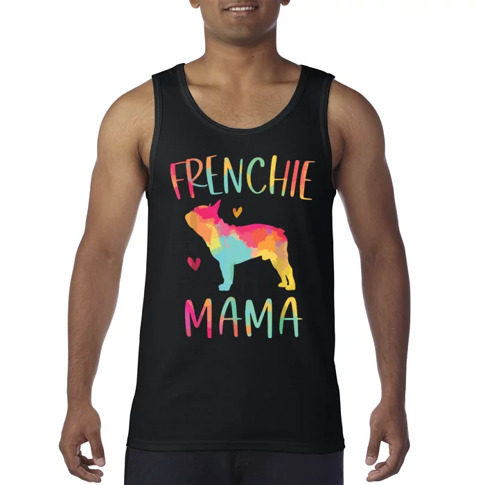 Frenchie Mama Funny French Bulldog Dog Mom Cute Tank Top