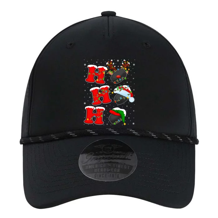 Funny Matching Family Santa Ho Ho Ho Ice Hockey Christmas Gift Performance The Dyno Cap