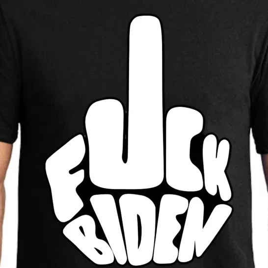 Funny Middle Finger Fuck Biden Anti Joe Biden Pajama Set