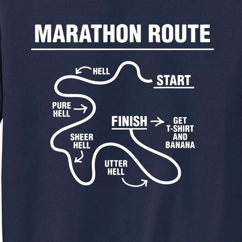 Funny Marathon Tall Sweatshirt