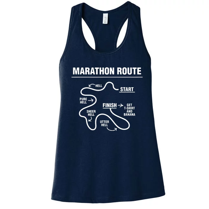 Funny Marathon Women's Racerback Tank