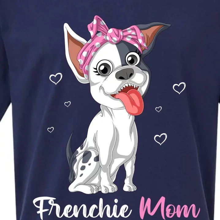 Frenchie Mom Sueded Cloud Jersey T-Shirt