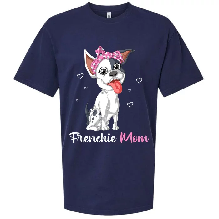 Frenchie Mom Sueded Cloud Jersey T-Shirt