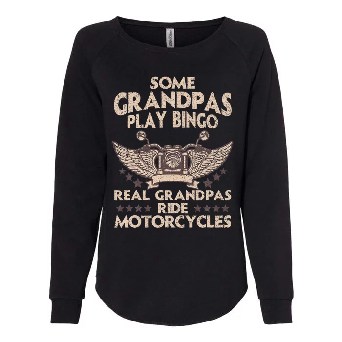 Funny Motorcycle For Grandpa Men Biker Motorcycle Rider Womens California Wash Sweatshirt