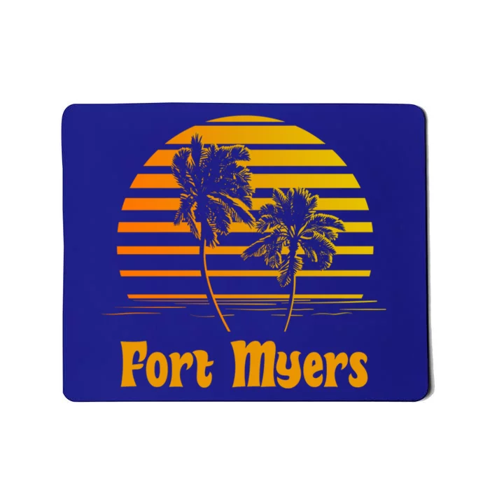 Fort Myers Florida Sunset Palm Trees Beach Vacation Cool Gift Mousepad