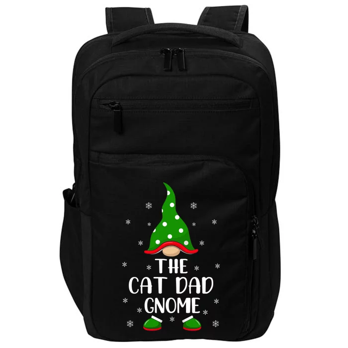 Funny Matching Family The Cat Dad Gnome Christmas Gift Impact Tech Backpack