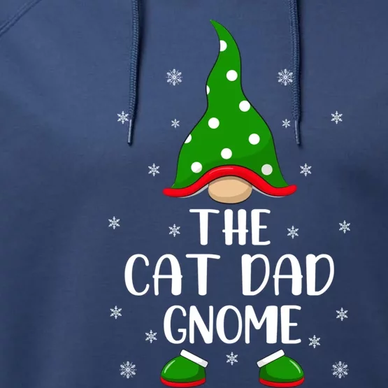 Funny Matching Family The Cat Dad Gnome Christmas Gift Performance Fleece Hoodie