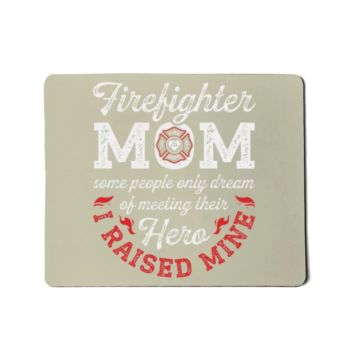 Firefighter Mom Firewoman Proud Moms Mother's Day VintageGift Mousepad