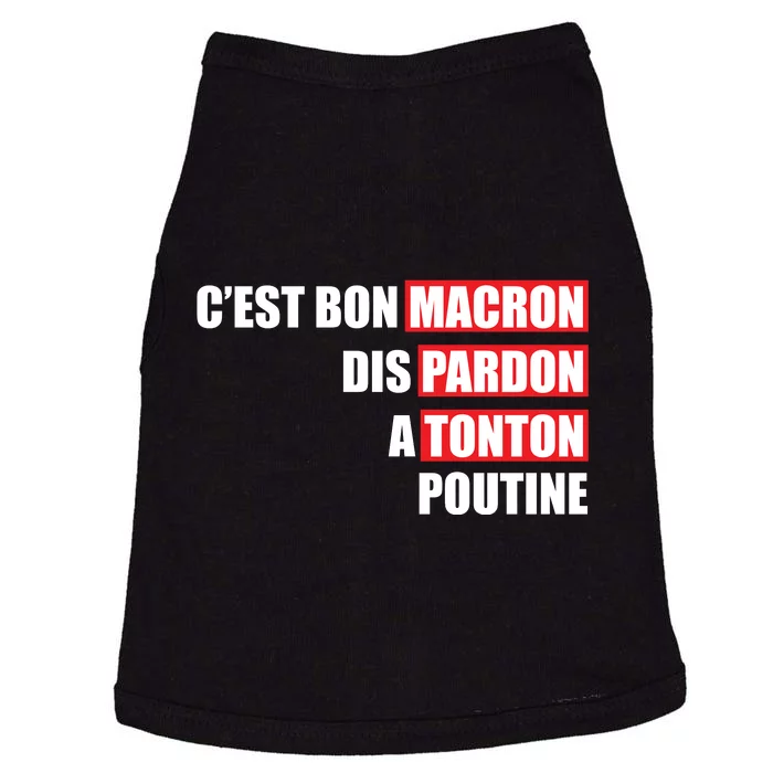 Funny Macron Doggie Tank