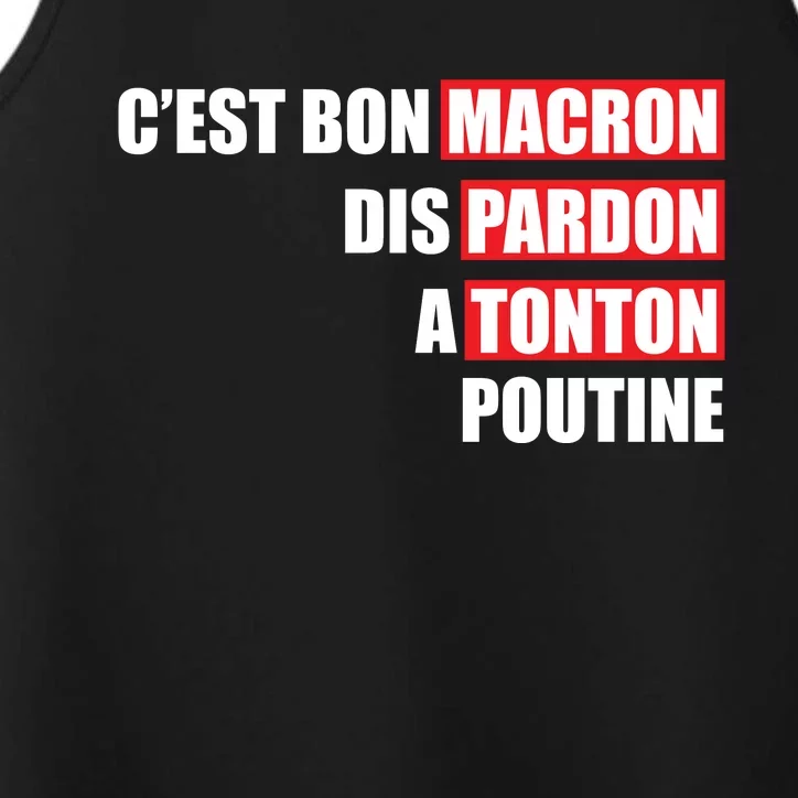 Funny Macron Performance Tank