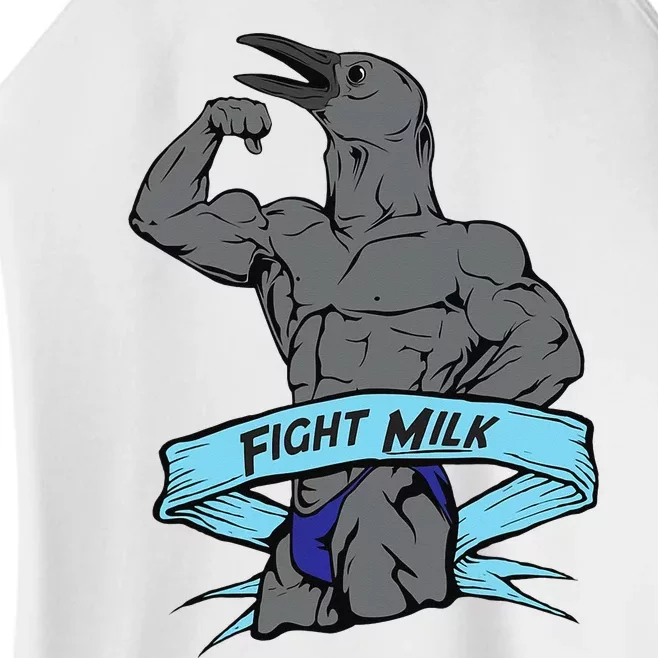 Fight Milk Funny Bird Crow Funny Animal Women’s Perfect Tri Rocker Tank