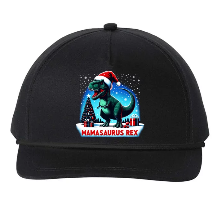 Funny Matching Family Mama Saurus T Rex Dinosaur Christmas Meaningful Gift Snapback Five-Panel Rope Hat