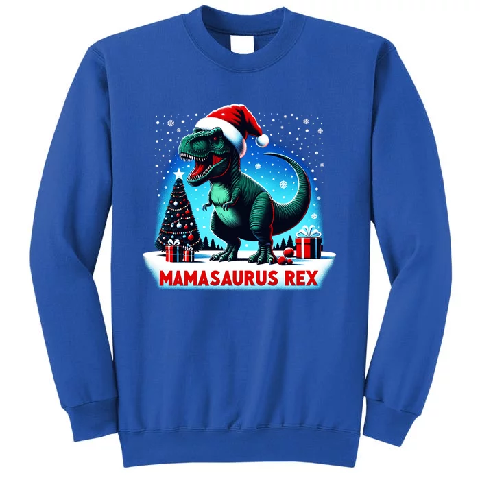 Funny Matching Family Mama Saurus T Rex Dinosaur Christmas Meaningful Gift Tall Sweatshirt