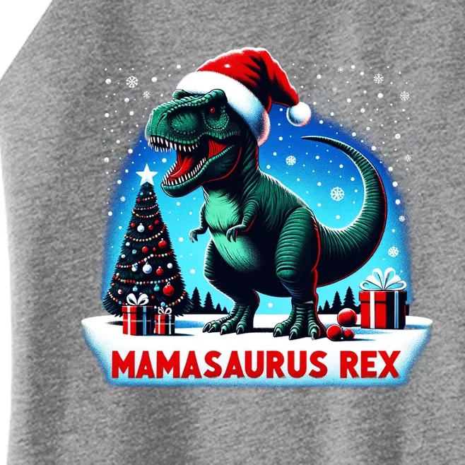 Funny Matching Family Mama Saurus T Rex Dinosaur Christmas Meaningful Gift Women’s Perfect Tri Rocker Tank