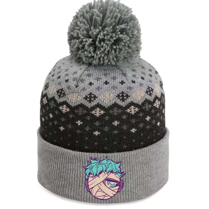 Frightful Mummy The Baniff Cuffed Pom Beanie