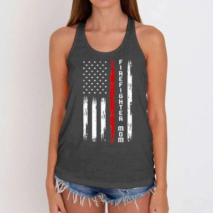 Firefighter Mom Firefighter Women's Knotted Racerback Tank