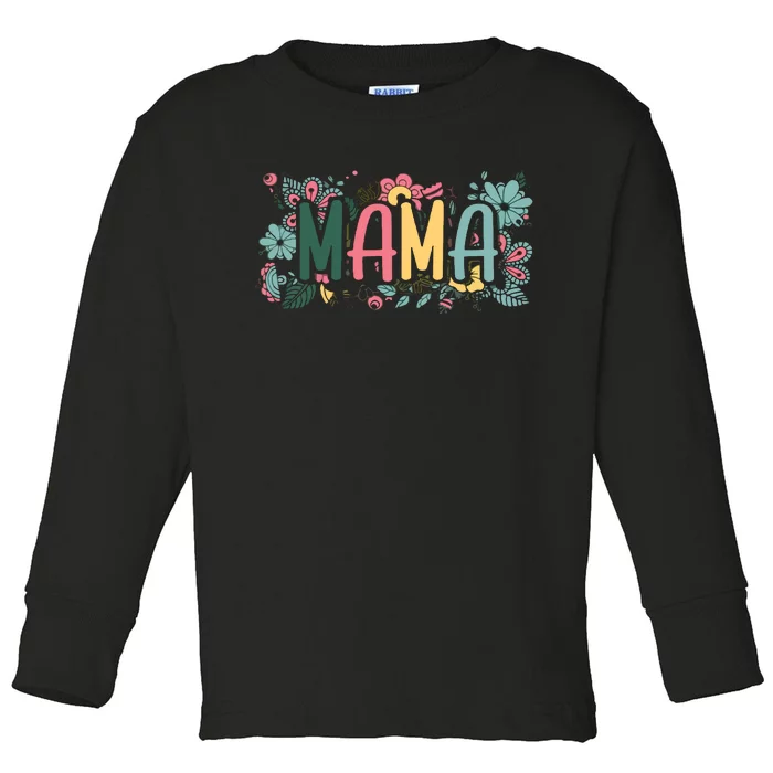 Floral Mama Toddler Long Sleeve Shirt