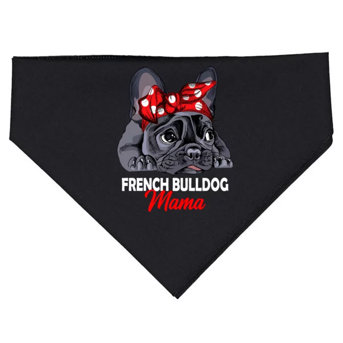 Frenchie Mama French Bulldog Dog Mom Gift USA-Made Doggie Bandana