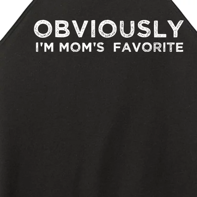 funny moms favorite, Obviously i'm mom's favorite Women’s Perfect Tri Rocker Tank