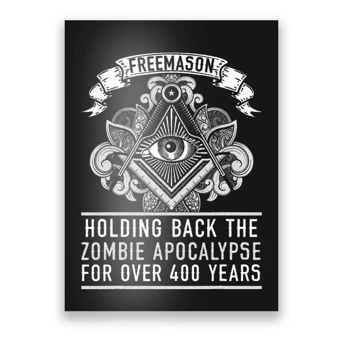 Freemason Masonic Fraternal Freemasonry Square Compass Poster