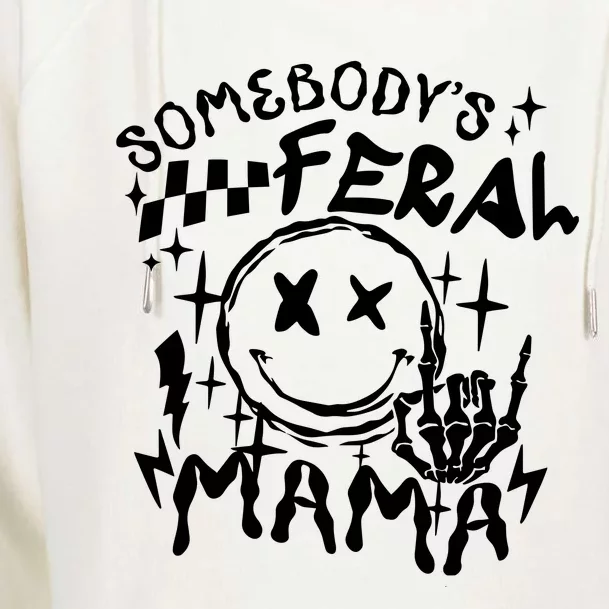 Feral Mama Womens Funnel Neck Pullover Hood