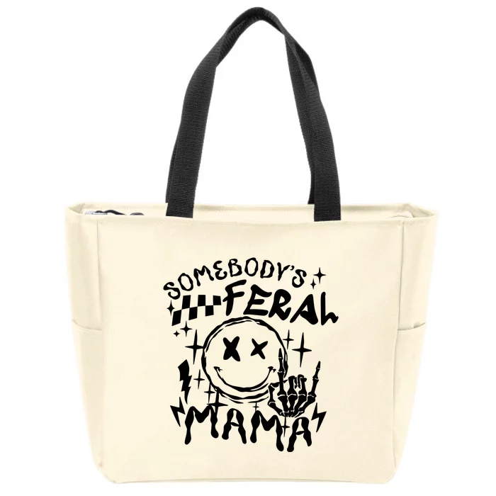 Feral Mama Zip Tote Bag