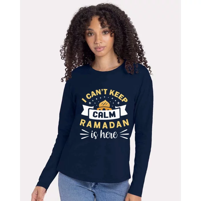 Funny Muslim Fasting Mosque Ramadan Kareem Womens Cotton Relaxed Long Sleeve T-Shirt