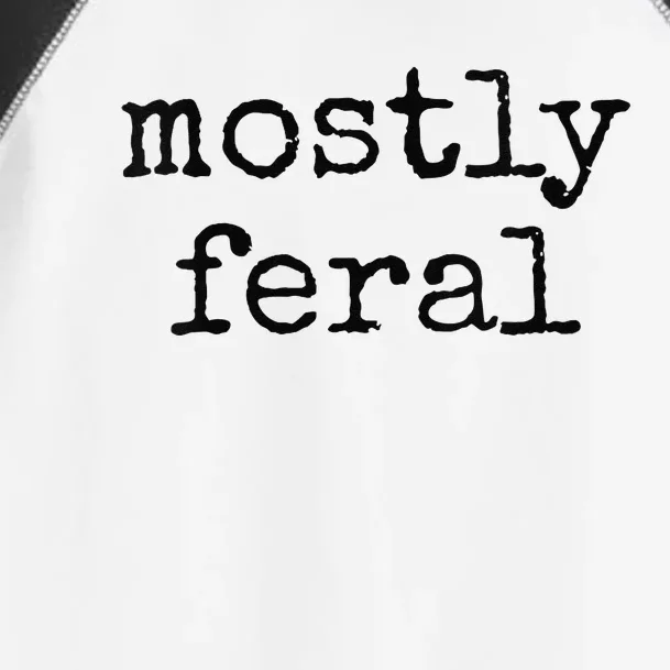 Funny Mostly Feral Party Animal Toddler Fine Jersey T-Shirt