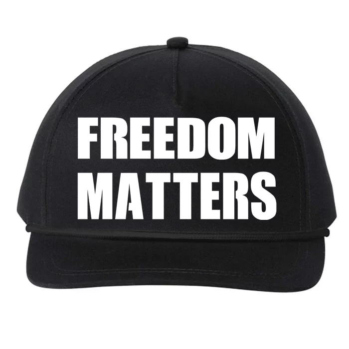 Freedom Matters Snapback Five-Panel Rope Hat