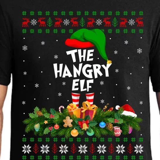 Funny Matching Family Ugly The Hangry Elf Christmas Gift Pajama Set