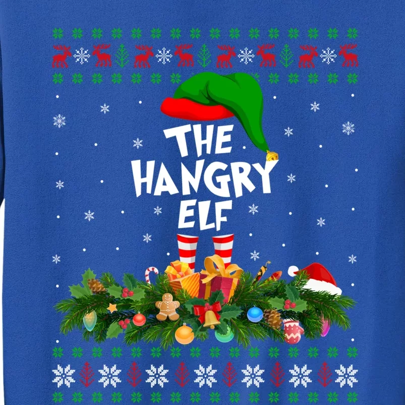 Funny Matching Family Ugly The Hangry Elf Christmas Gift Tall Sweatshirt