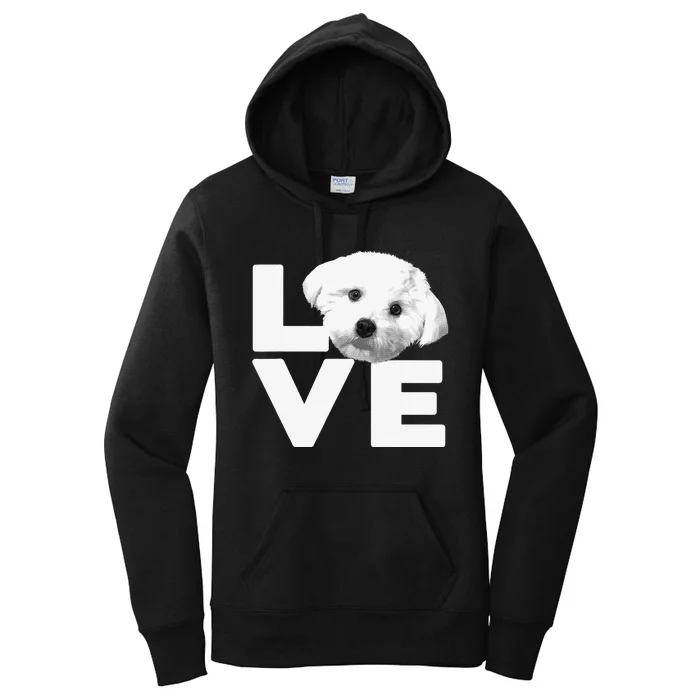 Funny Maltese For Dog Lover Groomer Owner Puppy Women's Pullover Hoodie