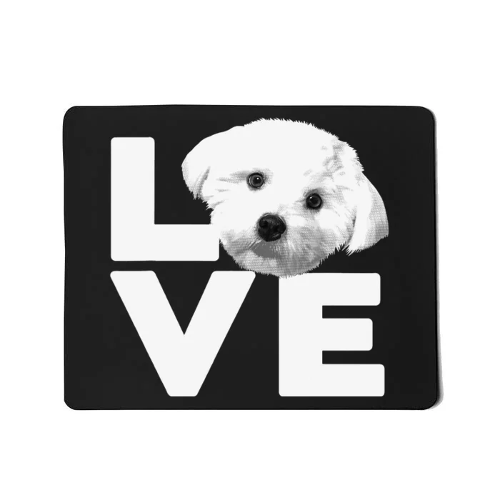 Funny Maltese For Dog Lover Groomer Owner Puppy Mousepad