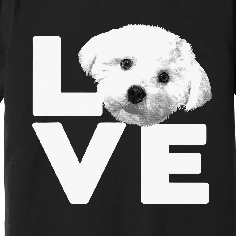 Funny Maltese For Dog Lover Groomer Owner Puppy Premium T-Shirt