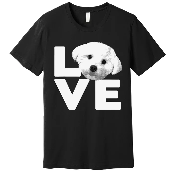 Funny Maltese For Dog Lover Groomer Owner Puppy Premium T-Shirt